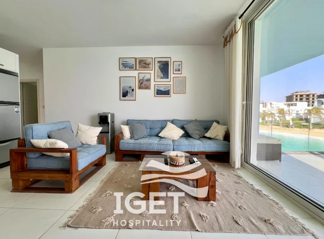 Image of Senior first-floor chalet with a direct lagoon view in Fouka Bay