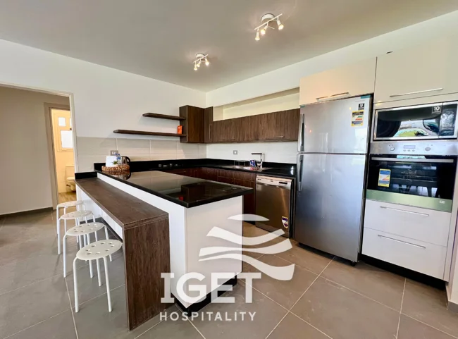 Image of ground-floor chalet direct lagoon view in Fouka Bay