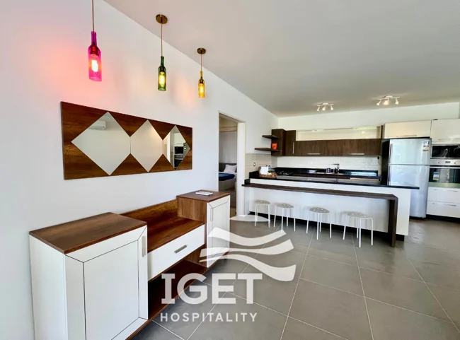 Image of ground-floor chalet direct lagoon view in Fouka Bay