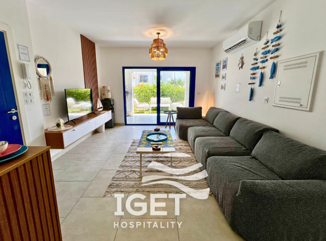 Ground Studio with garden in Marassi 
