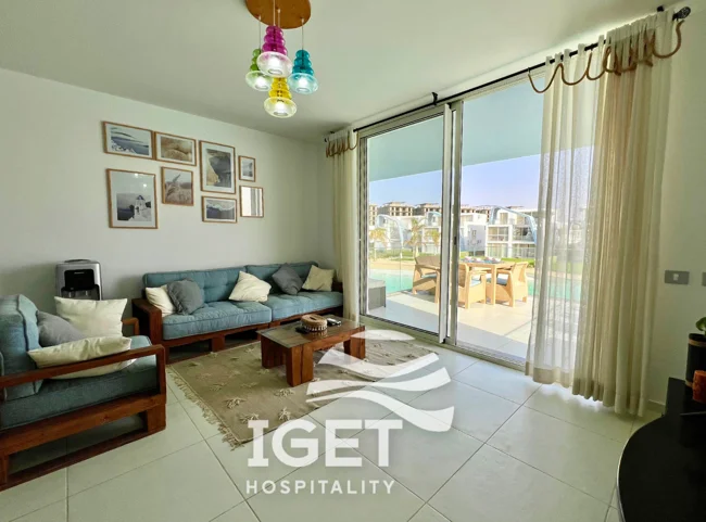 Image of Senior first-floor chalet with a direct lagoon view in Fouka Bay